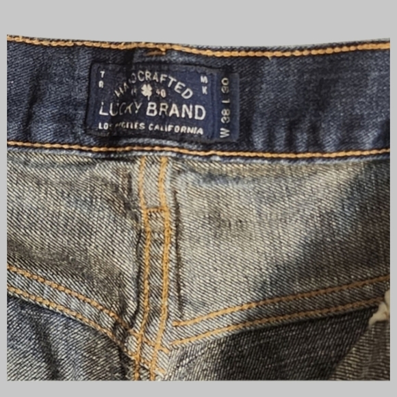 Lucky Brand 121 Heritage Slim Jeans W38 L30 Vintage Wash Workwear - Picture 5 of 9